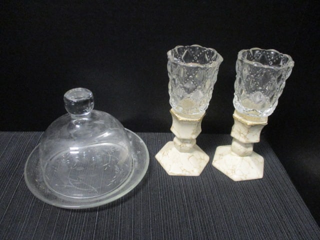 Water Pitcher, Misc. Glassware Grouping - 5