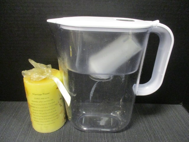 Water Pitcher, Misc. Glassware Grouping - 8