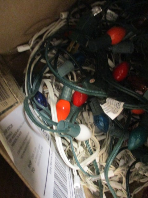 Multicolored C9 Christmas Lights w/Extra Bulb - 3