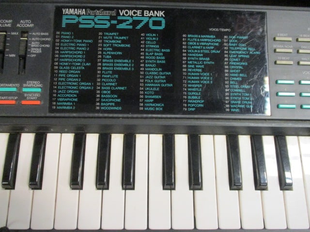 Yamaha PSS-270 Voicebank Keyboard & Casio SK-5 Sampling Keyboard - 5
