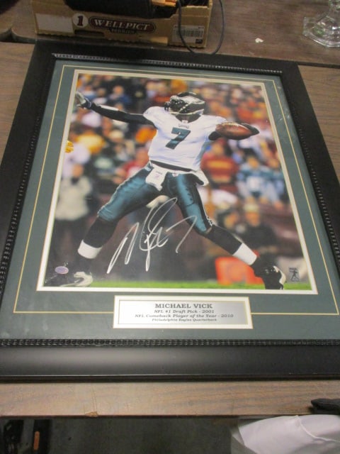 Michael Vick F/M Autographed Photo (1 of 5)