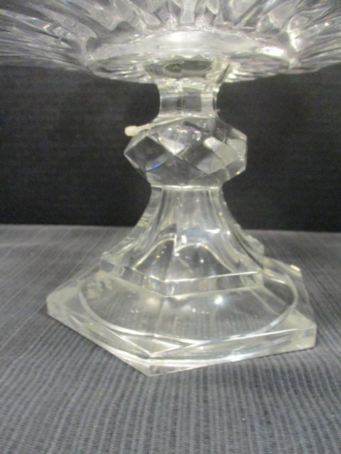 Hexagonal Base Pedestal w/Starburst Pattern Epergne Centerpiece - 2