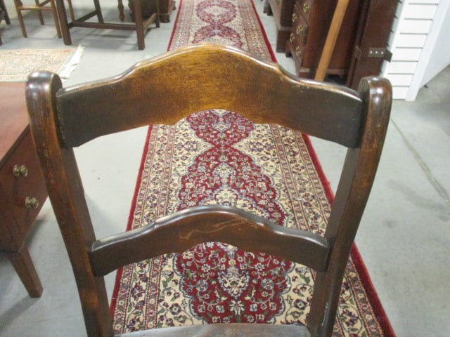 Two vintage cane seat side chairs - 7