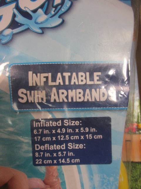 Packaged Swim Armbands & Banzai, Jr. Shady Time Turtle Pool - 2
