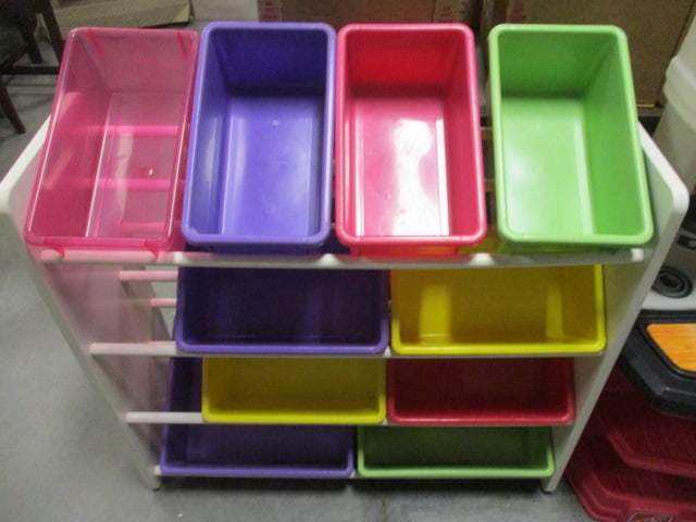 Multi Tier Kids Toy Storage Organizer w/bins: 34 x 11 x 31