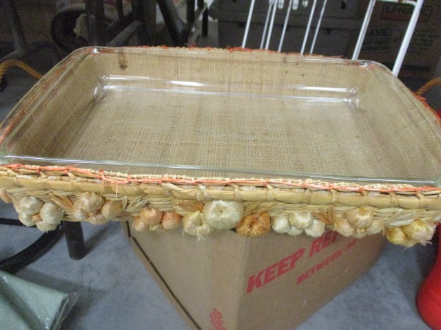 Casserole Dish, Wire Casserole Stands, Lampshade, New Table Cloths - 5