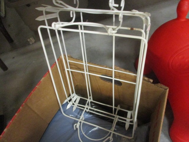 Casserole Dish, Wire Casserole Stands, Lampshade, New Table Cloths - 6
