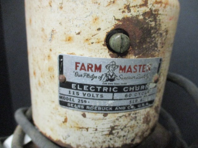 Vintage Sears, Roebuck and Co. "Farm Master Model 259" Electric Butter Churn - 2