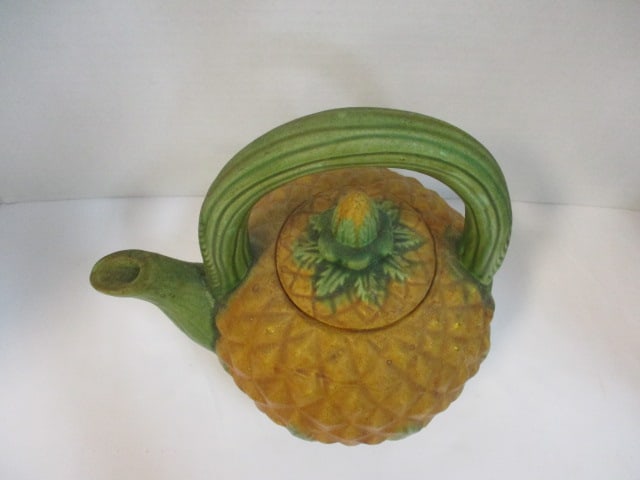 Majolica Vtg. Pineapple Teapot - 2
