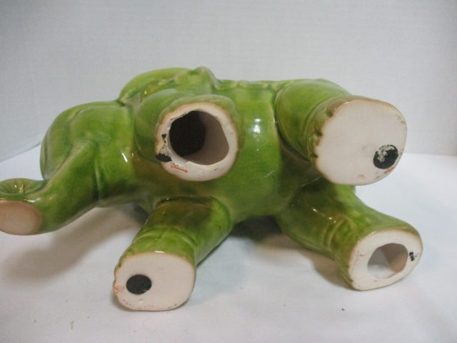 Pottery Green Elephant - 3