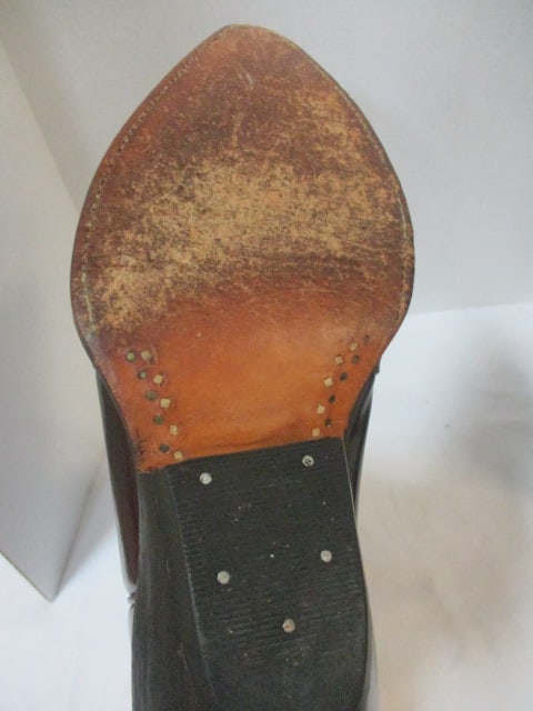 Rancho Vtg. Leather Cowboy Boots Size 11W (29EE) - 7