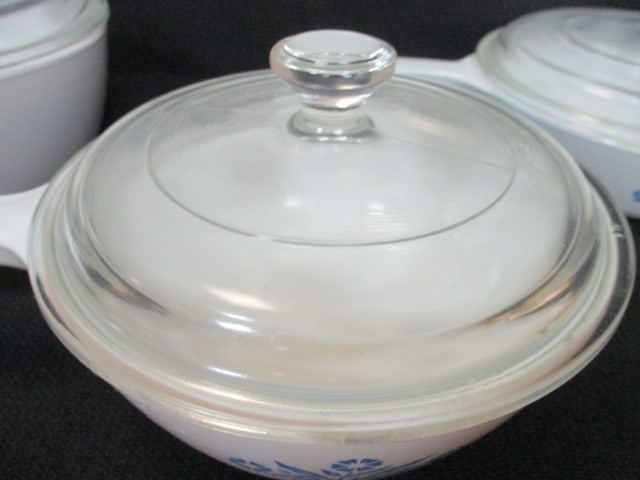 Corningware 'Blue Cornflower' Lot of 3 Saucepans - 2