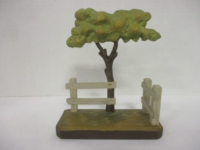 Anri Woodcarved Winter Garden & Rainbow Displays (2): 6 1/2" & 7 1/2"
