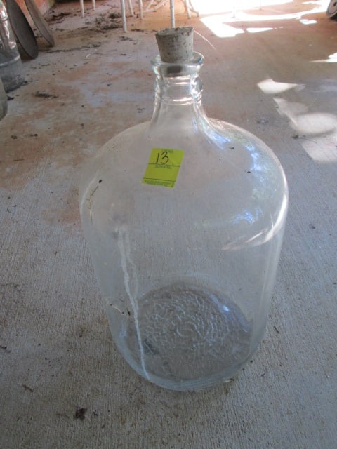 Owens-Illinois Glass Co. 5 Gallon Carboy with Cork Stopper - 2