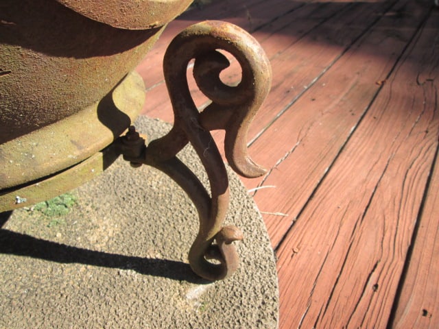 Cast Metal Chiminea with Stand - 3