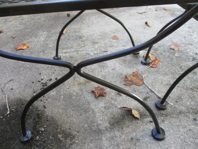 Two Black Metal Mesh Side Tables - 3