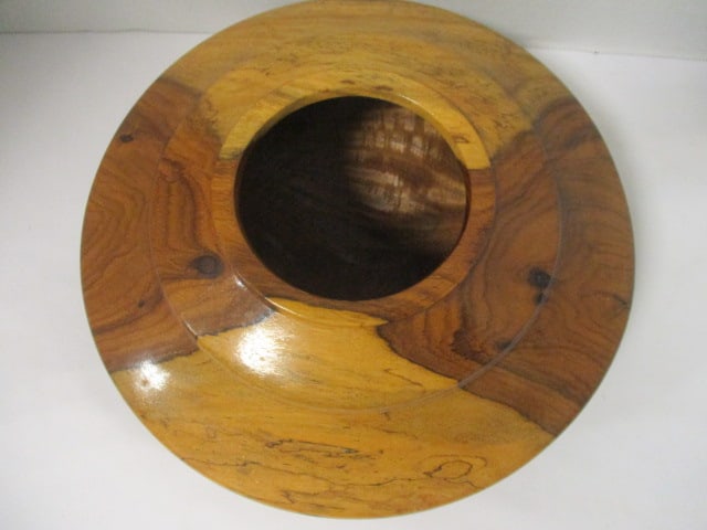 John W. Jackson Signed and Numbered Turned Studio Craft Wood Squat Vase - 2