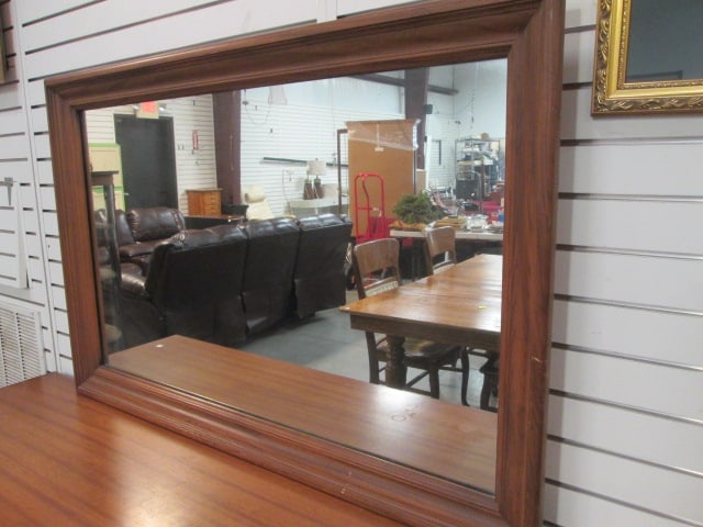 Drew Traditional Early American Style Double Dresser with Mirror - 2