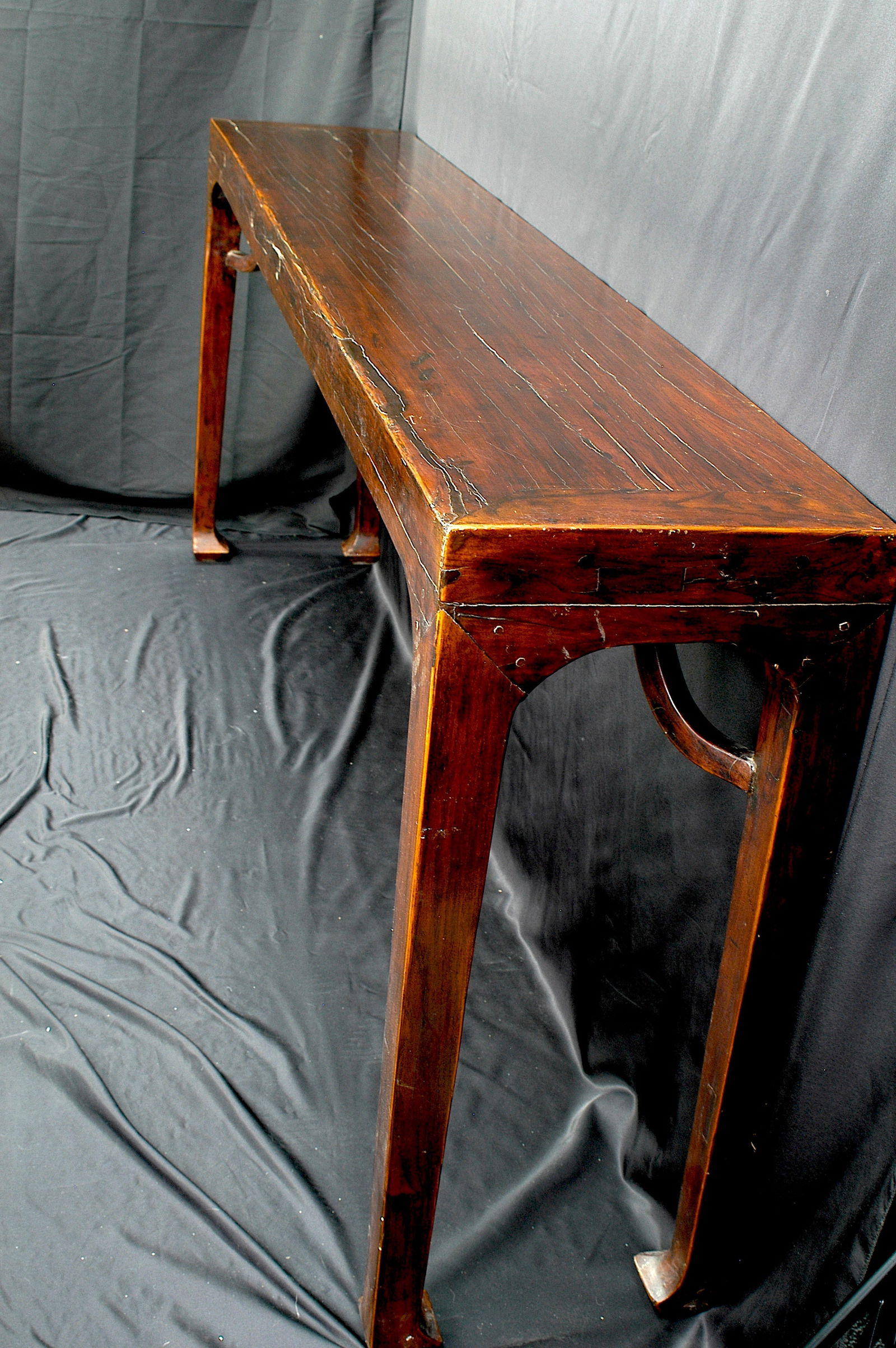 Qing Mid-to-Late Period Rosewood Ming-Style霸王枨 Narrow Table (Qin Table) (1 of 10)