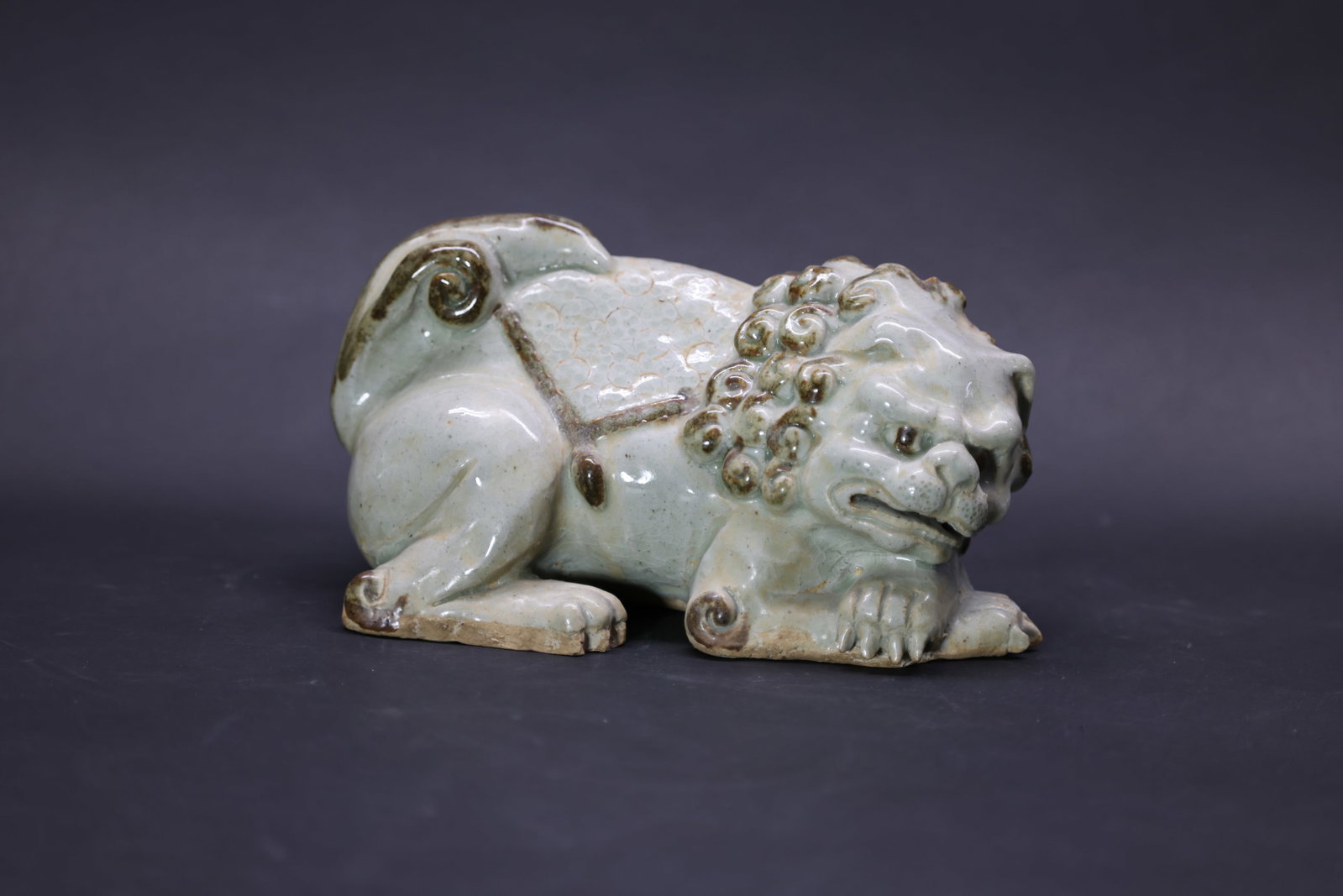 A 'Qingbai' 'Recumbent Lion' Paperweight, Song to Yuan Dynasty (1 of 10)