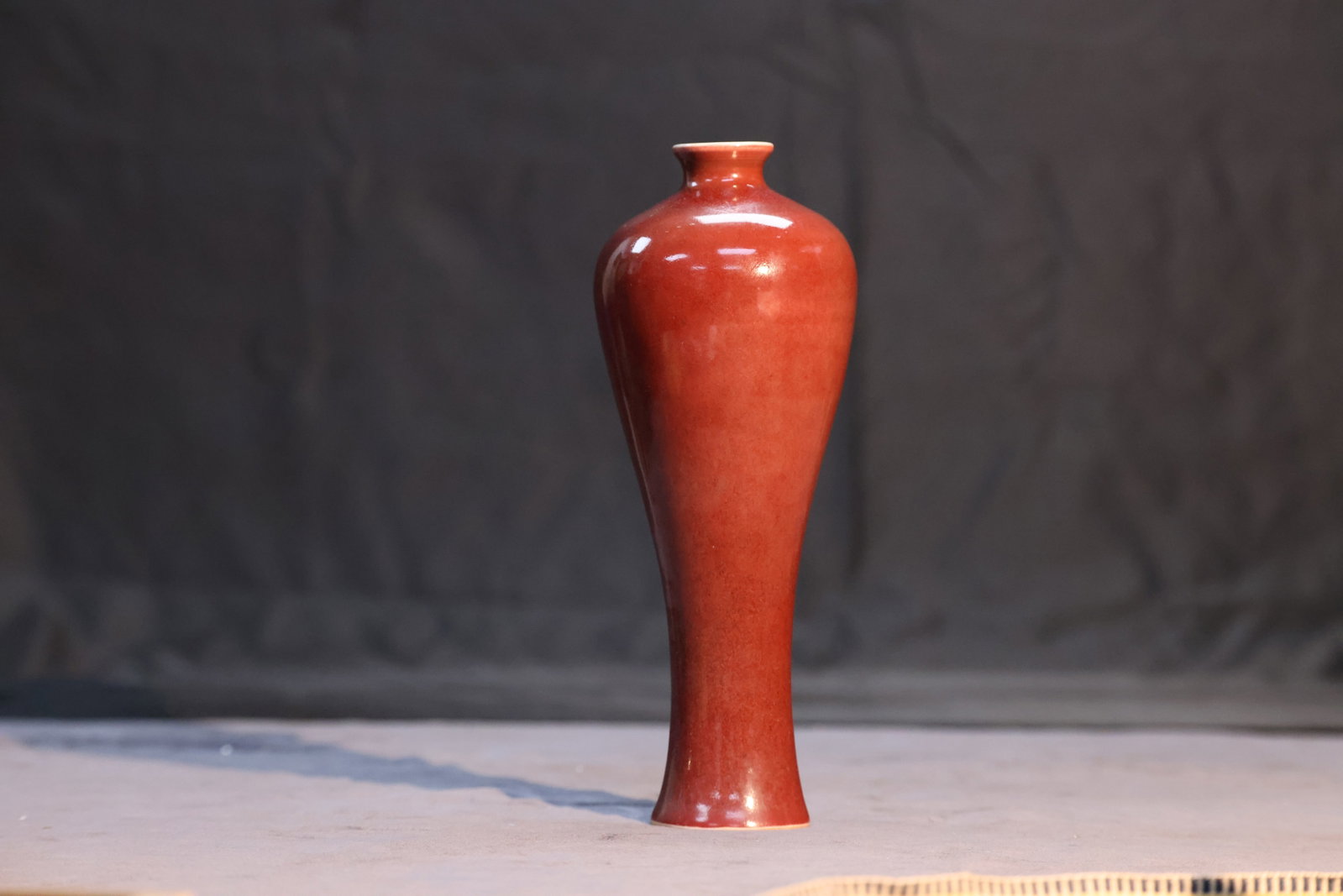 Flambé Red-Glazed Willow-Leaf Meiping Vase, Guangxu Mark, Qing Dynasty (1 of 5)