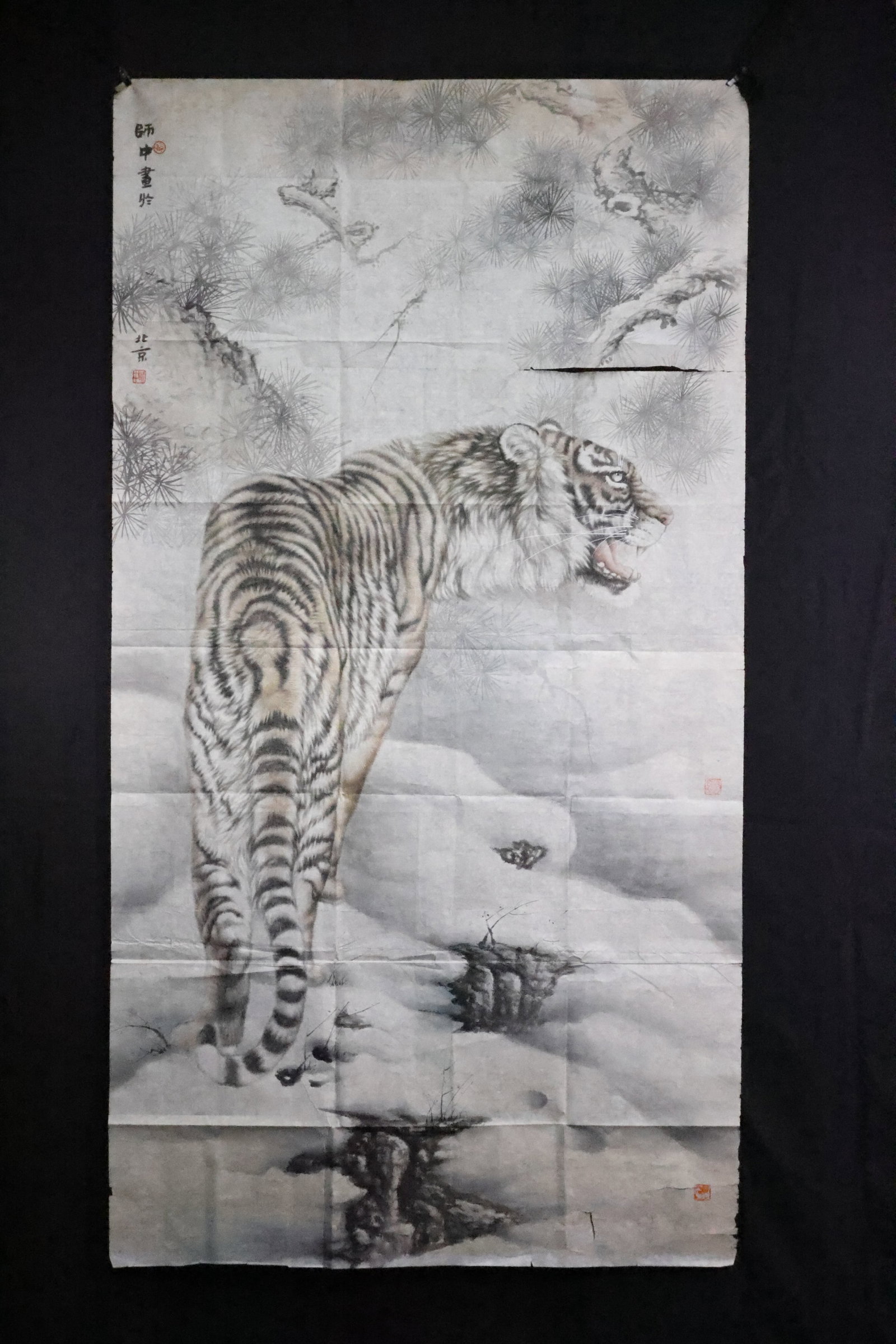 A Tiger in a Snowy Pine Grove, After Shi Zhong (1 of 11)