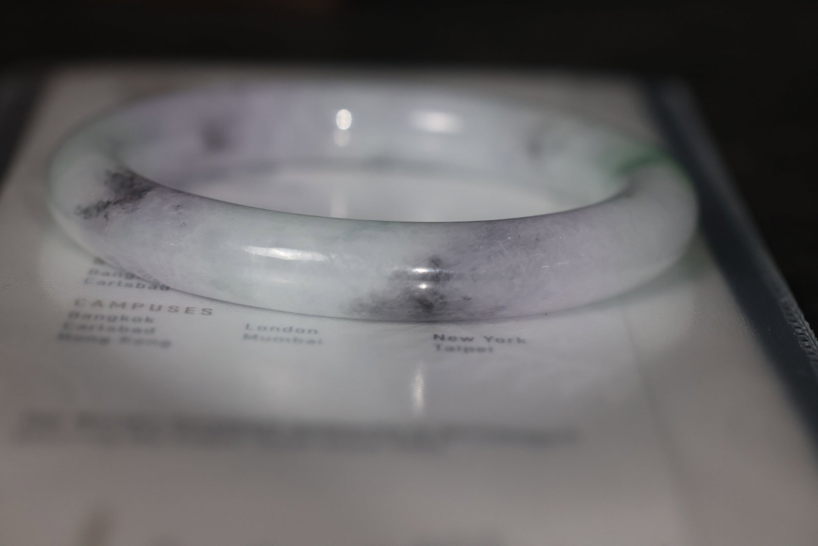 Jadeite Round Bangle (Spring-Colored) with GIA Certificate - 3