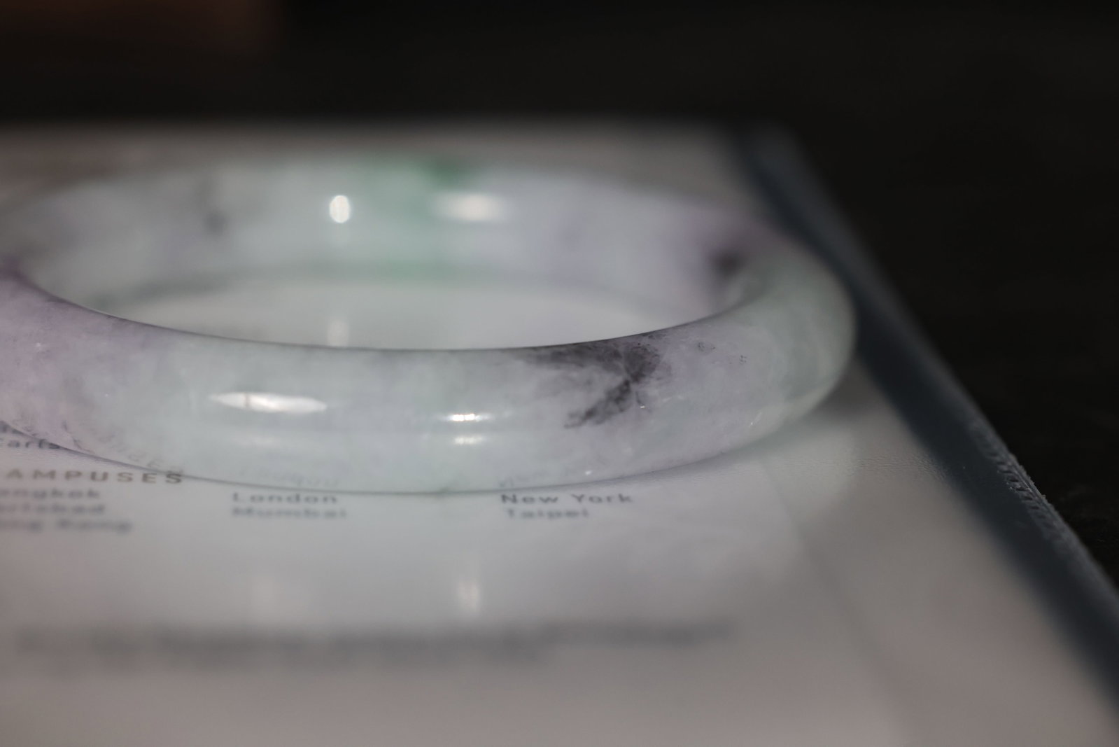 Jadeite Round Bangle (Spring-Colored) with GIA Certificate - 4