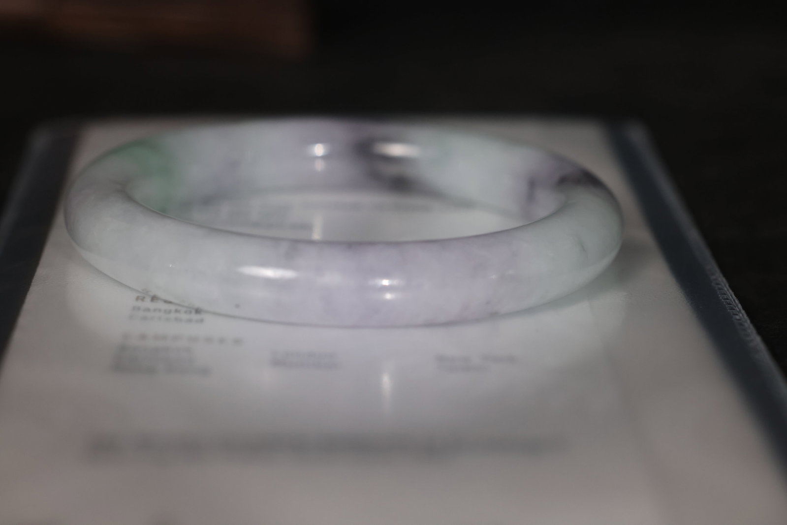 Jadeite Round Bangle (Spring-Colored) with GIA Certificate - 5