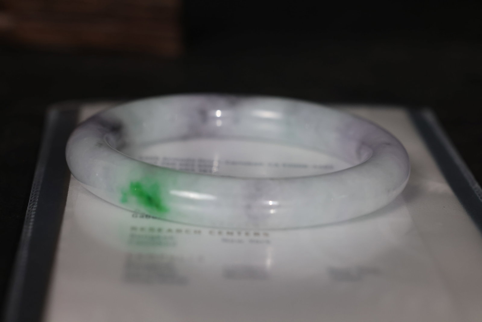 Jadeite Round Bangle (Spring-Colored) with GIA Certificate - 6