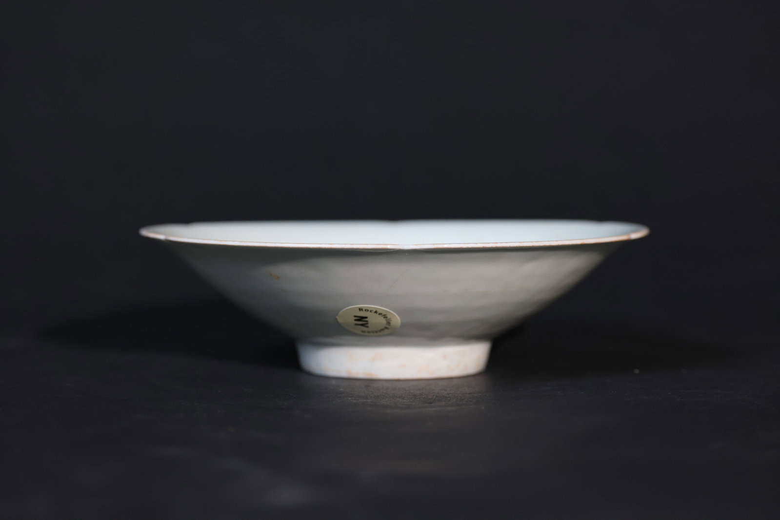 Song Dynasty Hutian Kiln Yingqing Celadon, Carved "Children at Play" Floral-Rim Douli Bowl (1 of 8)