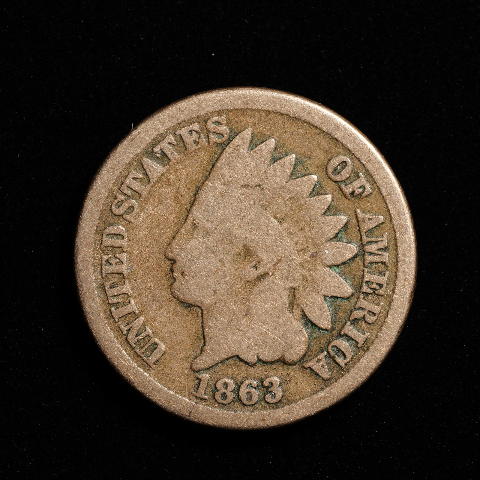 1863 Indian Head Small Cent 1c (1 of 2)