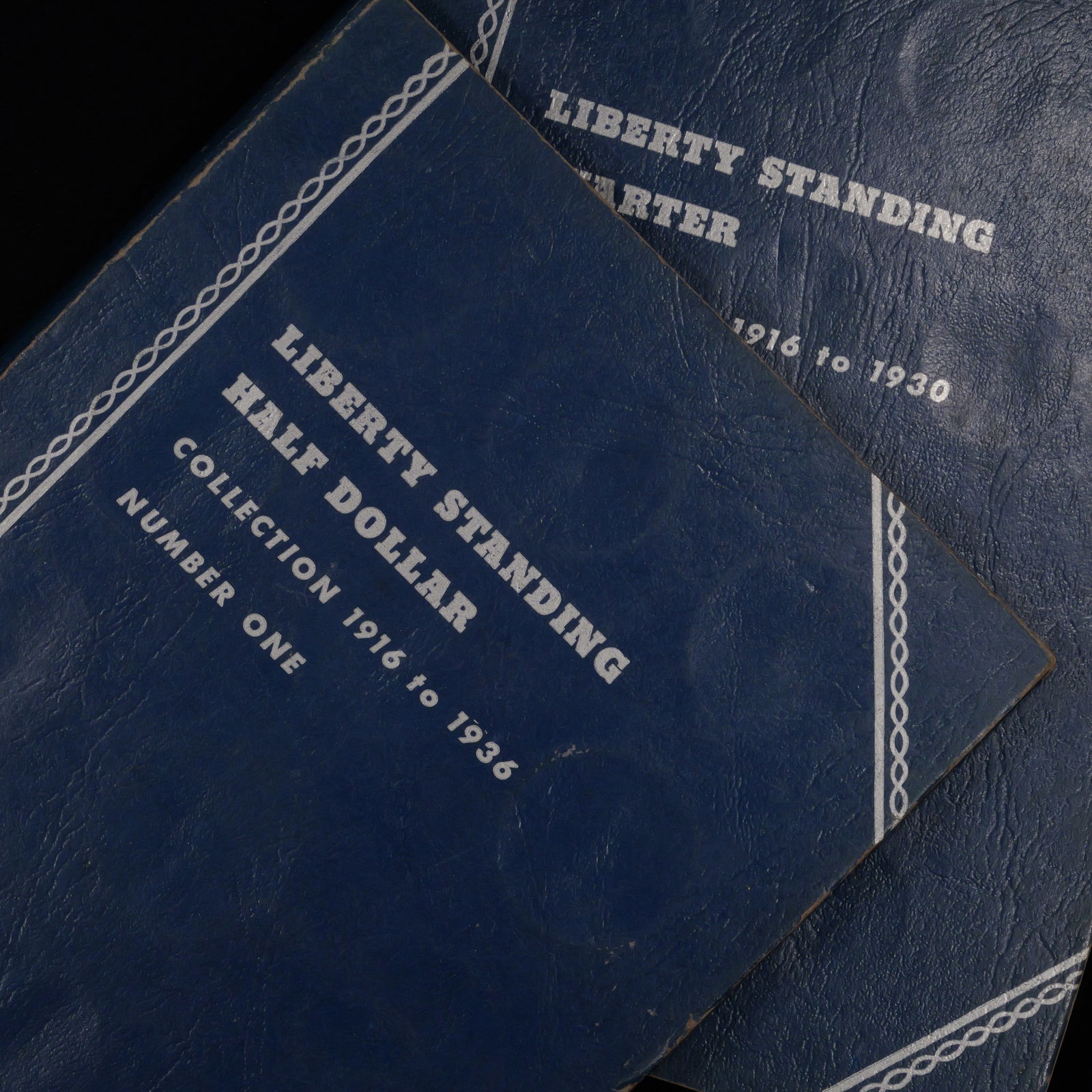 Two Standing Liberty Coin Albums - 1x 25c, 1x 50c - EMPTY (1 of 1)