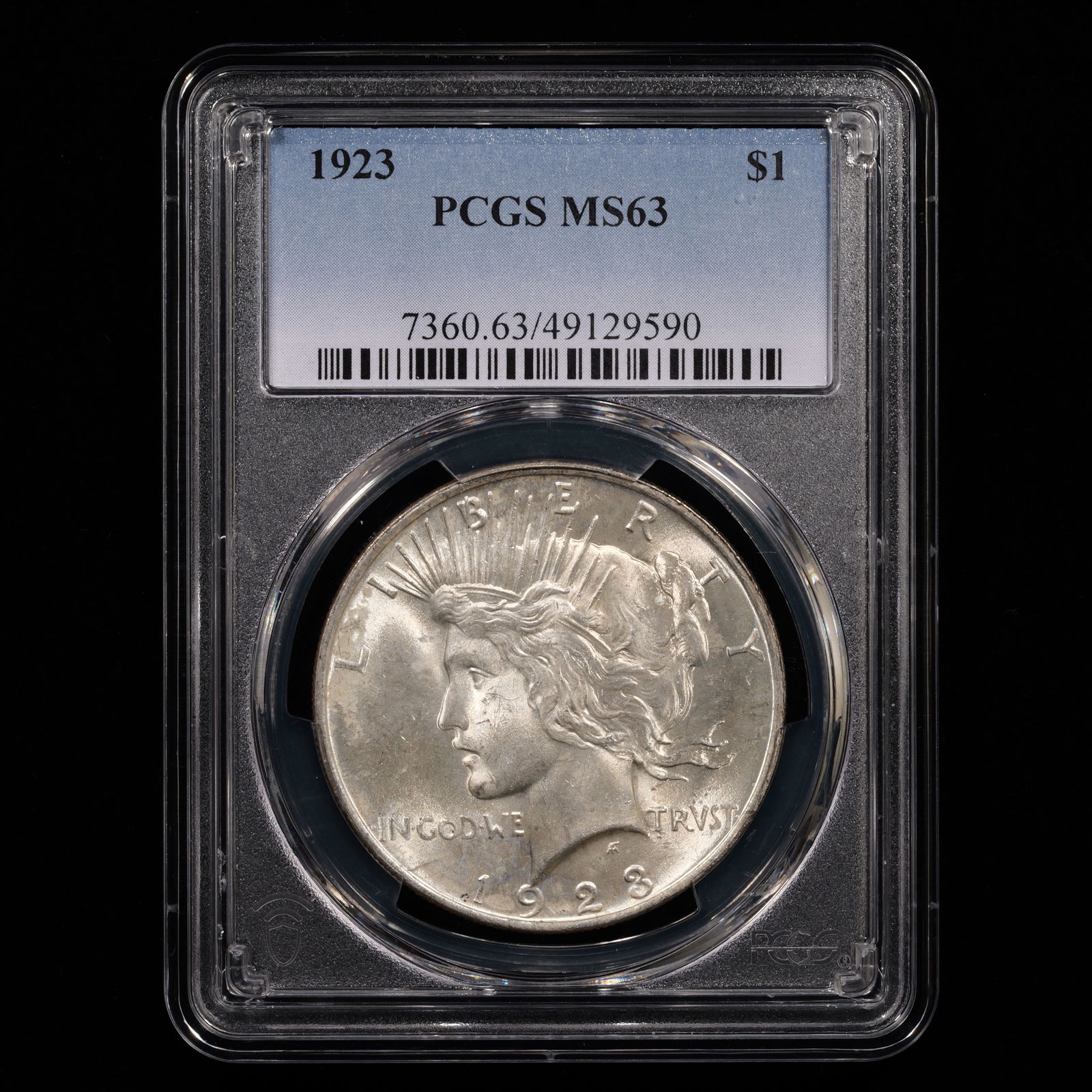 1923 Peace Silver Dollar $1 - PCGS GRADED MS63 (1 of 4)