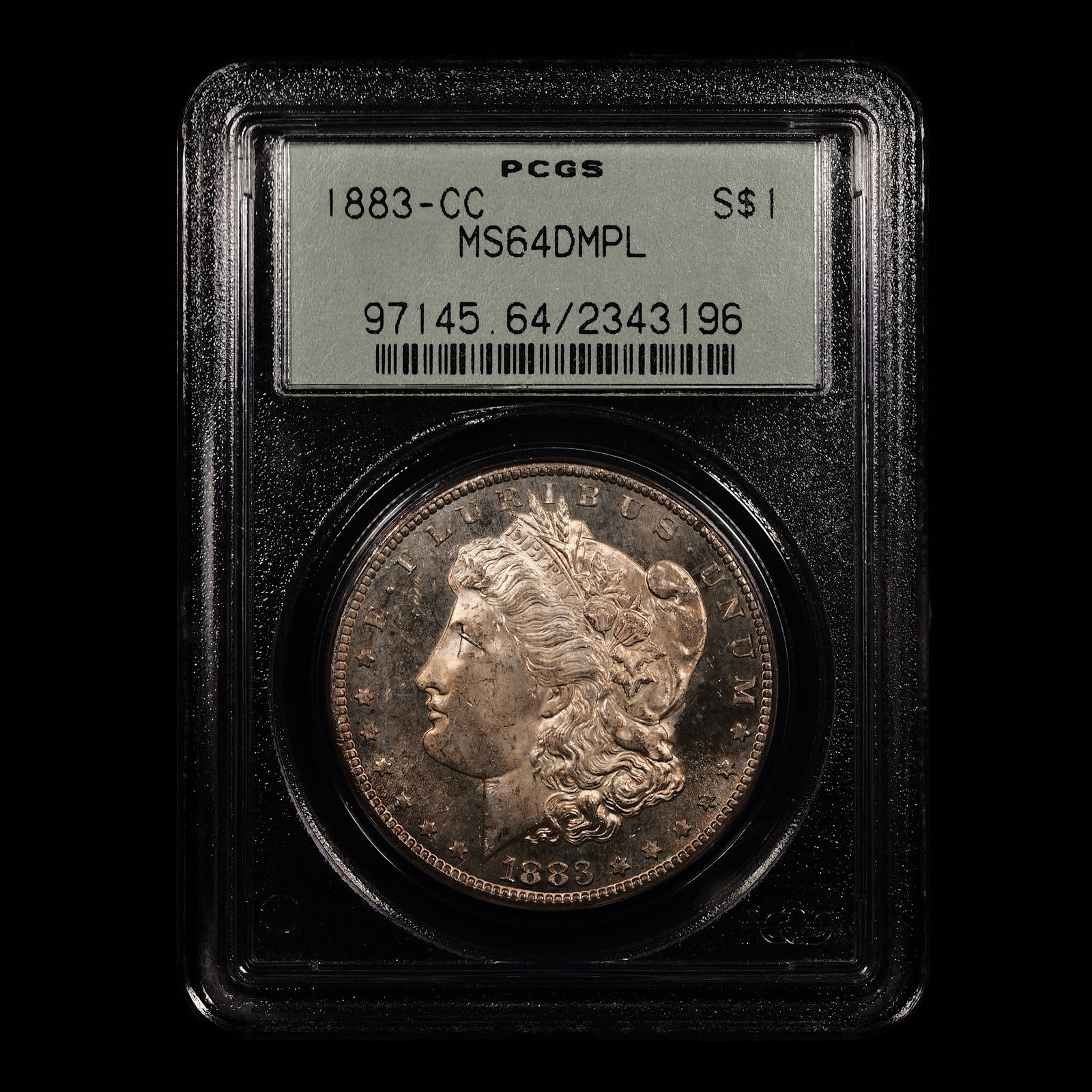 *HIGHLIGHT* OGH! 1883-CC Morgan Silver Dollar $1 - PCGS GRADED MS64DMPL (1 of 5)