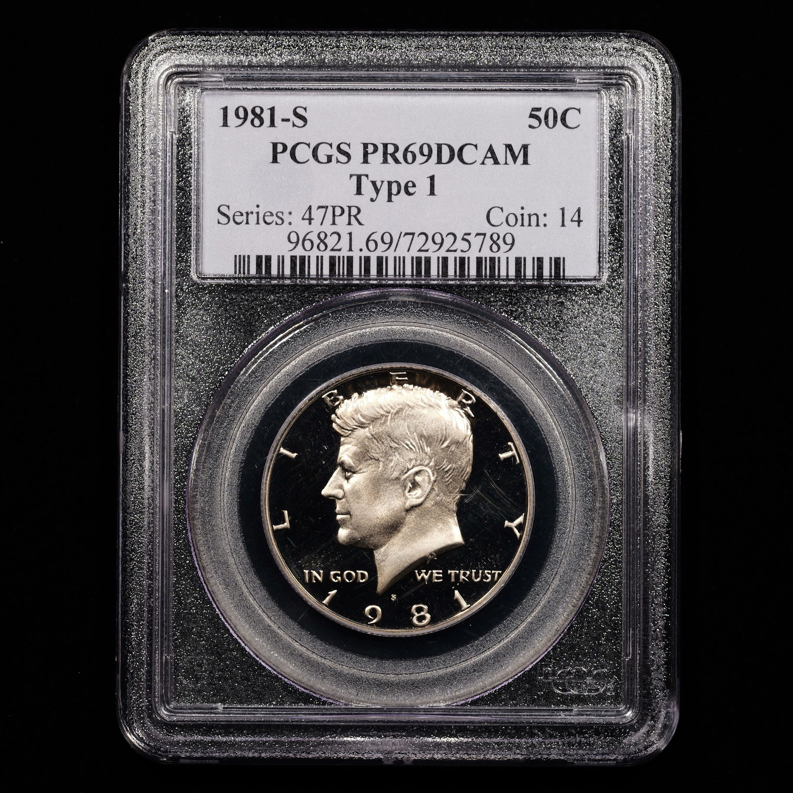 1981-S PROOF Kennedy Half Dollar Type 1 50c - PCGS GRADED PR69DCAM (1 of 4)