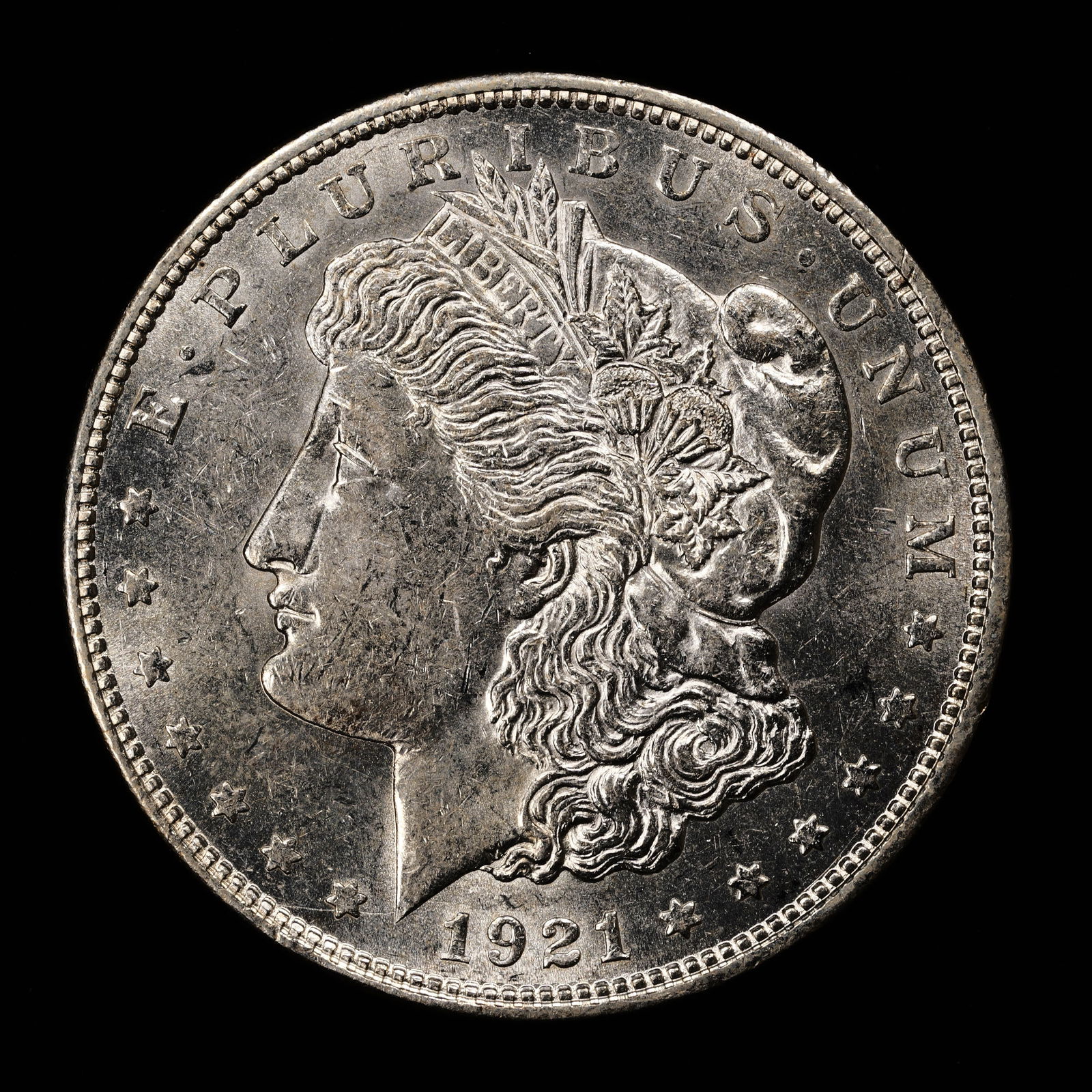 1921-D Morgan Silver Dollar - $1 - Brilliant Uncirculated (1 of 2)