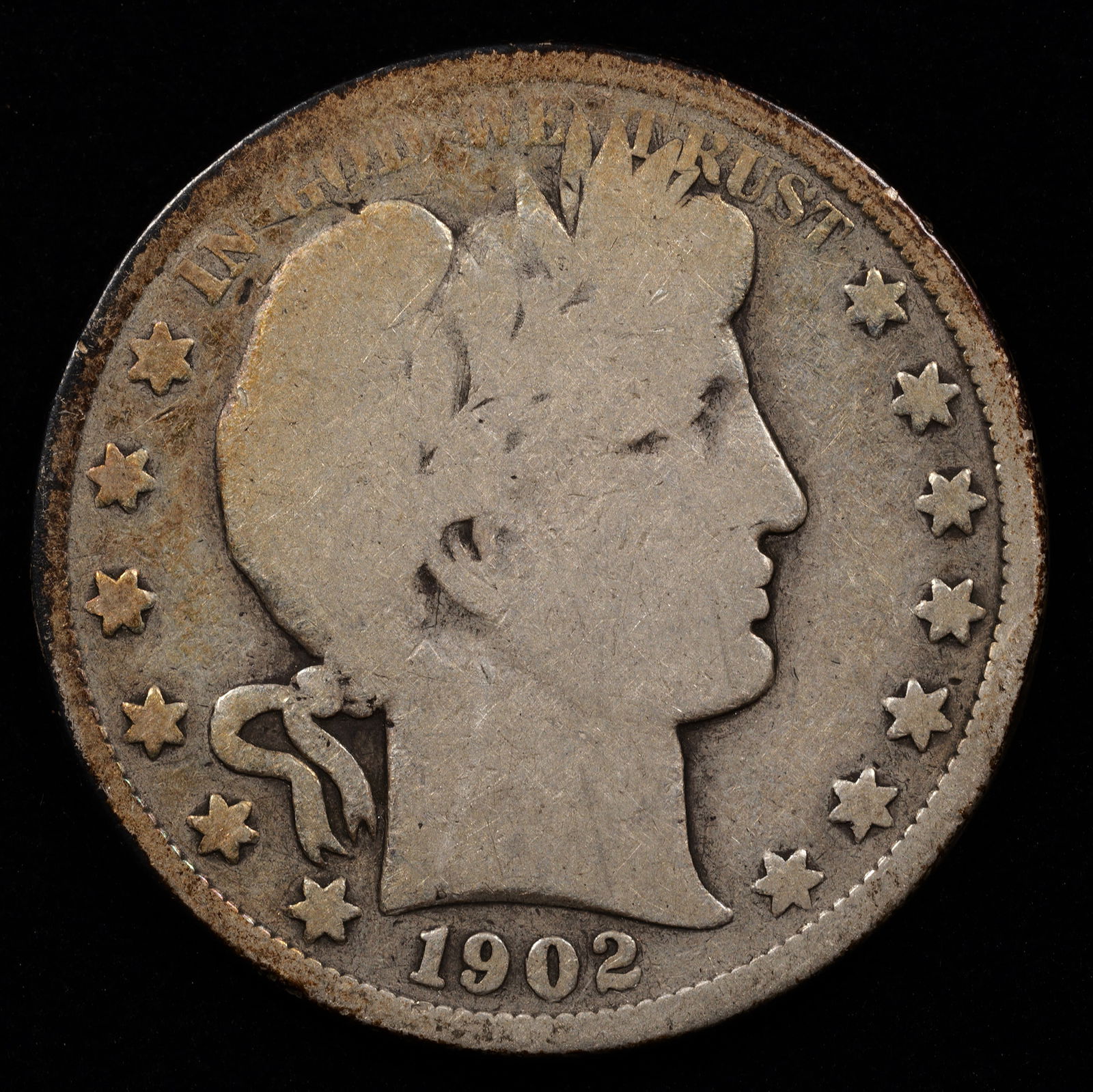 1902 Barber Half Dollar - 50c - Good to Very Good *BETTER DATE* (1 of 2)