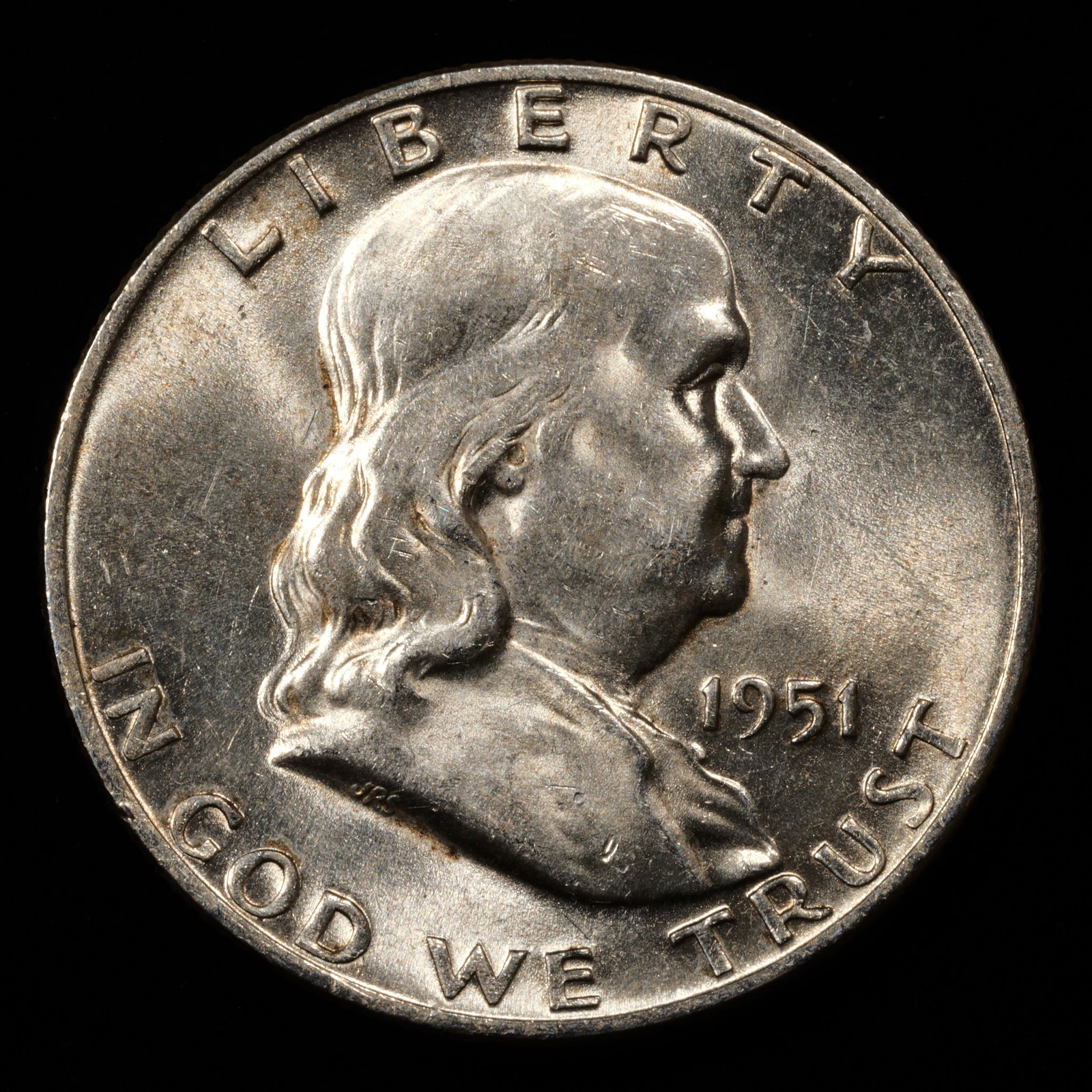 1951-D Franklin Half Dollar - 50c - Choice Plus Brilliant Uncirculated (1 of 2)