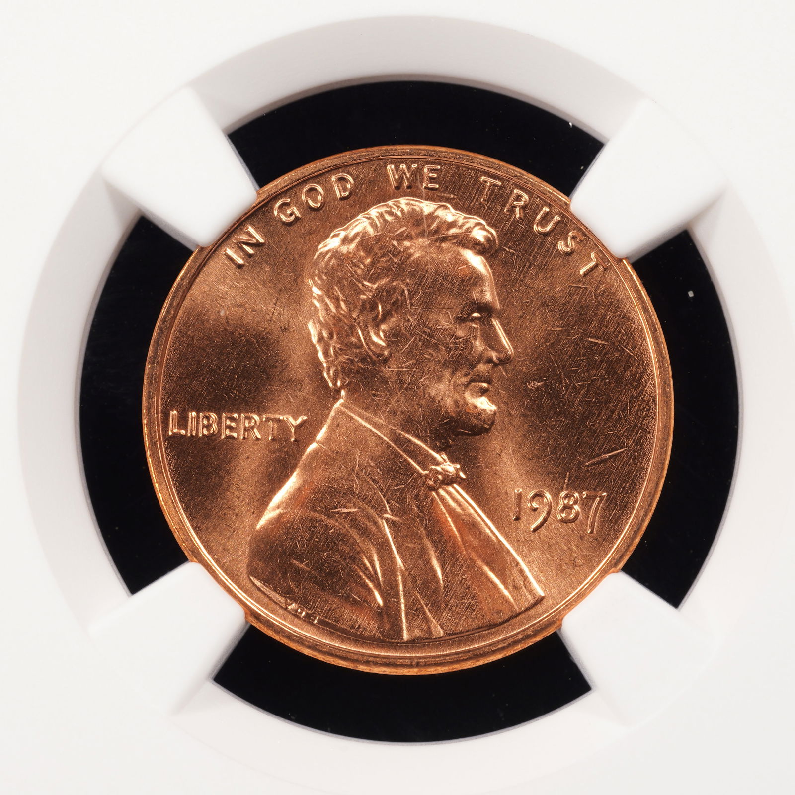 1987 Lincoln Memorial Cent - 1c - NGC GRADED - MS67 RD (1 of 4)