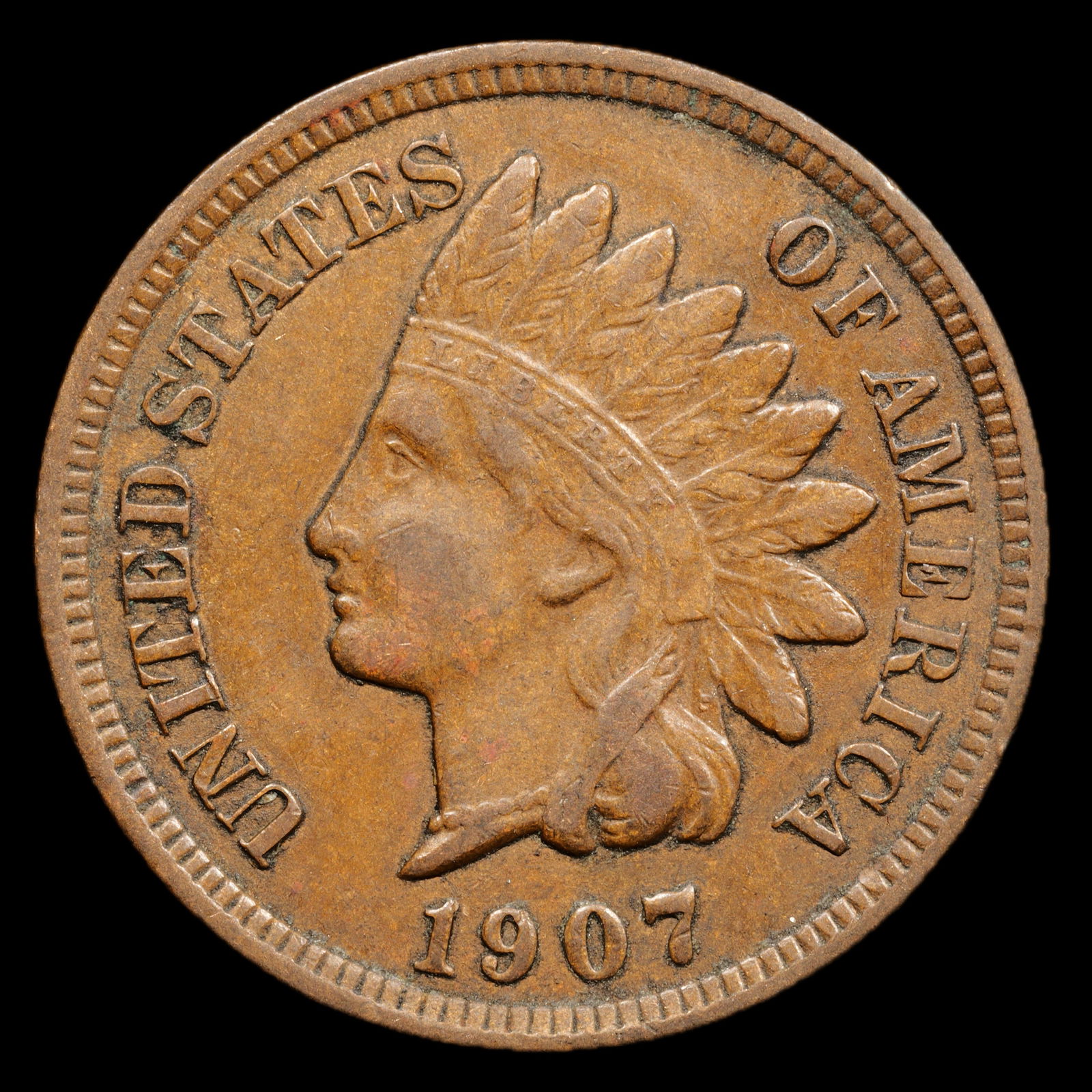 1907 Indian Head Small Cent - 1c - About Uncirculated (1 of 2)