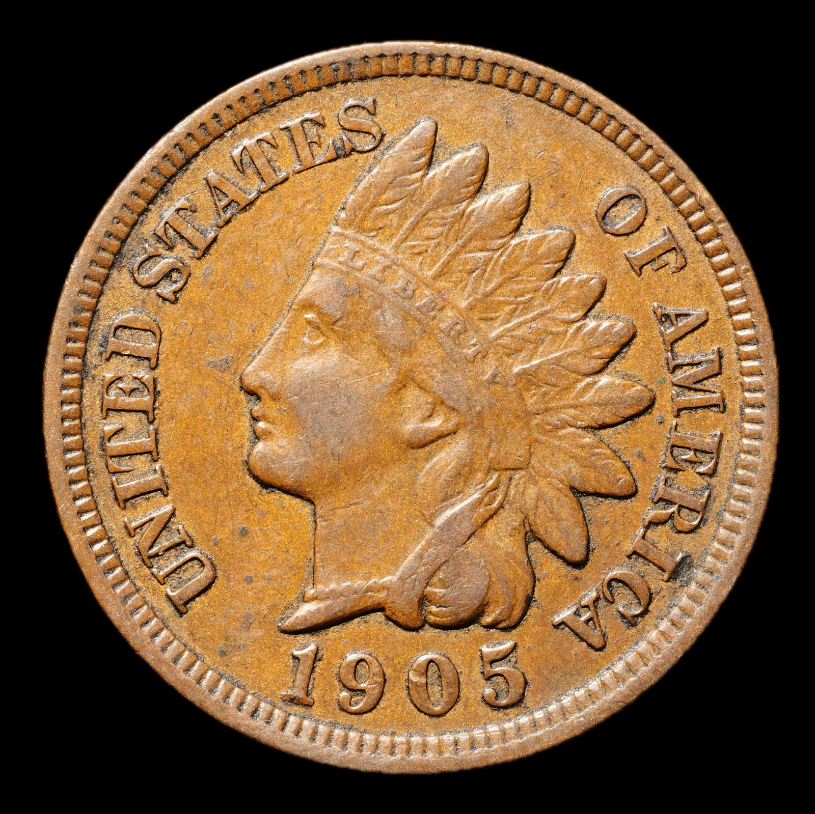 1905 Indian Head Small Cent - 1c - About Uncirculated (1 of 2)