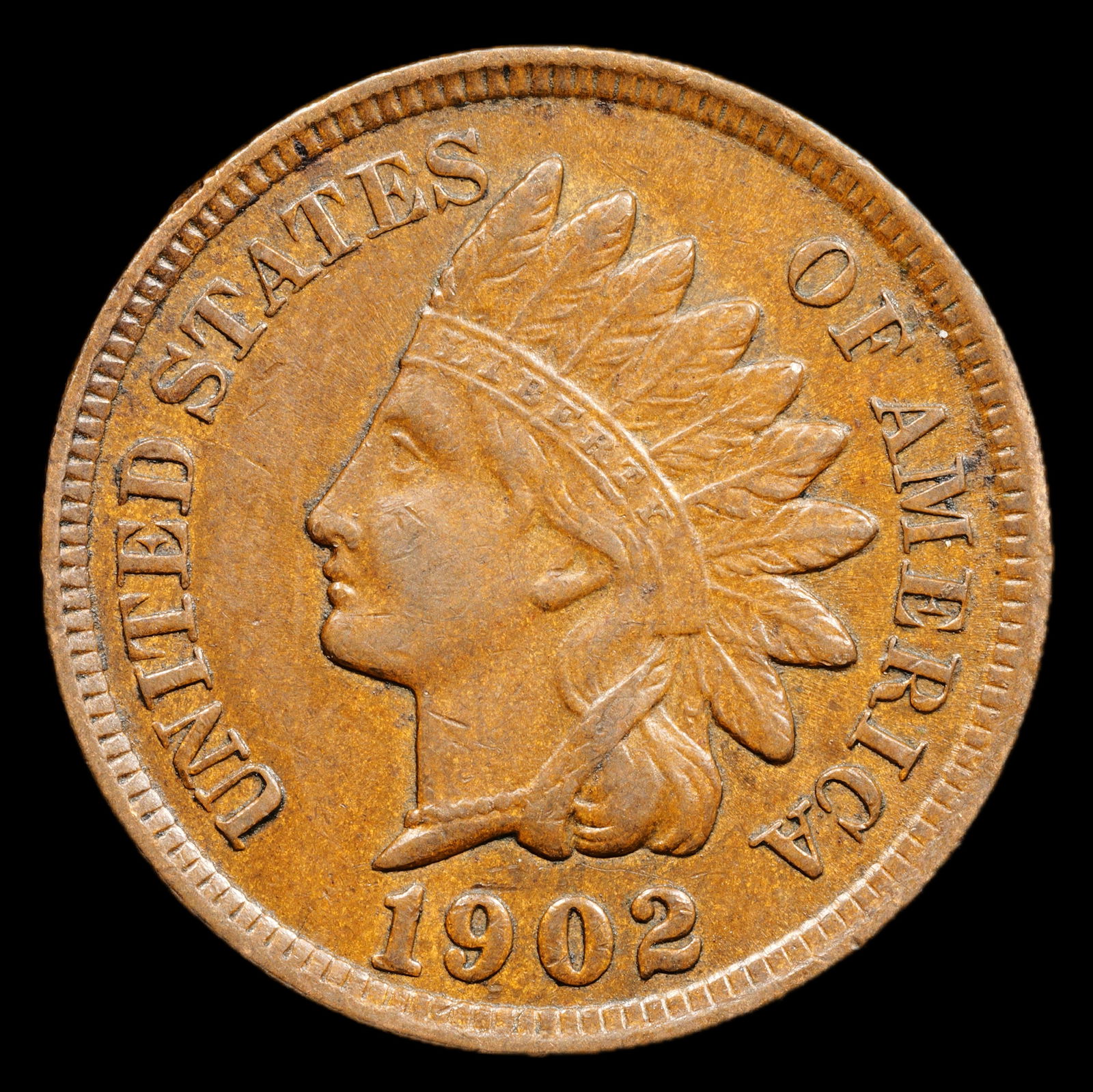 1902 Indian Head Small Cent - 1c - About Uncirculated (1 of 2)