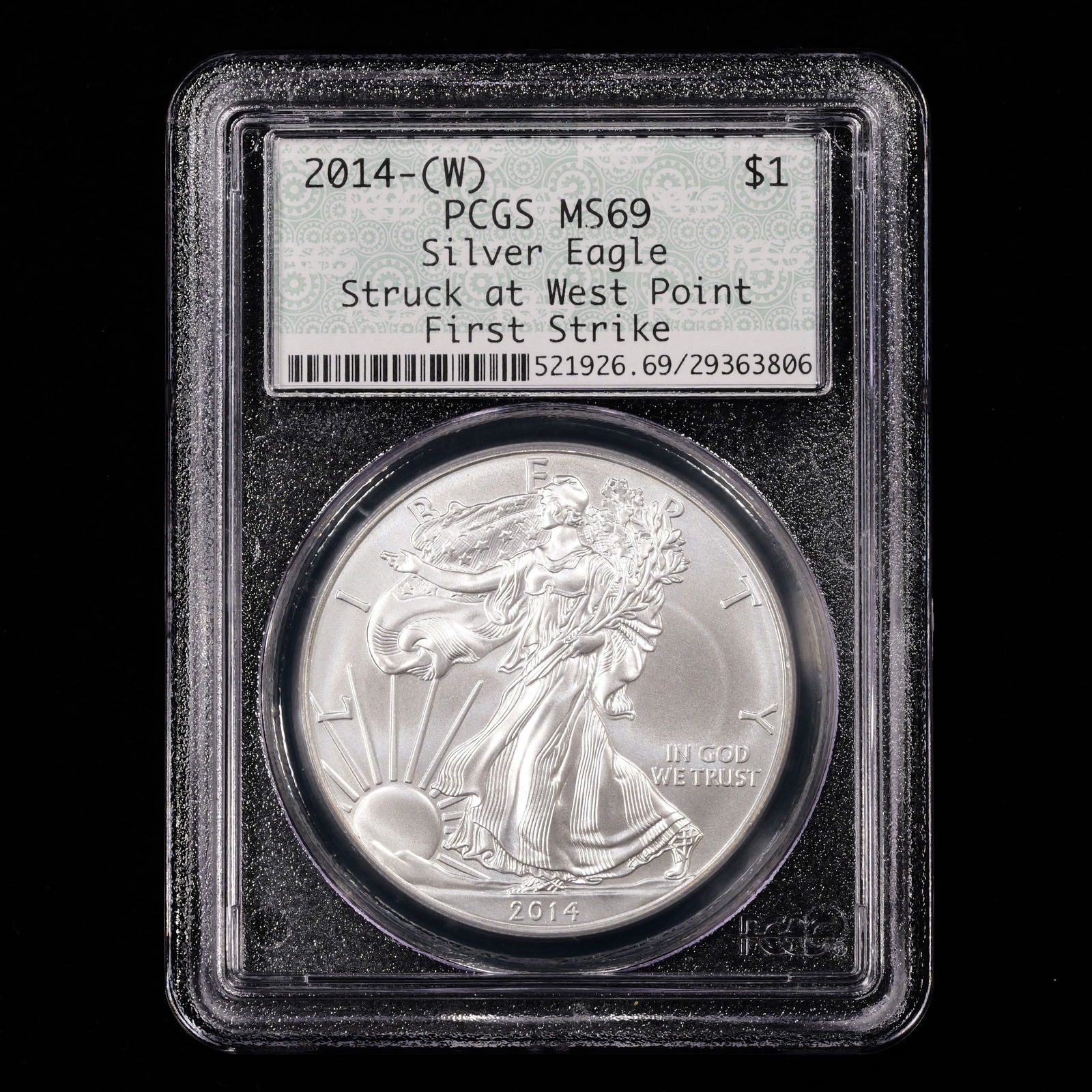2014-W American Silver Eagle - First Strike at West Point - S$1 - PCGS GRADED MS69 (1 of 4)
