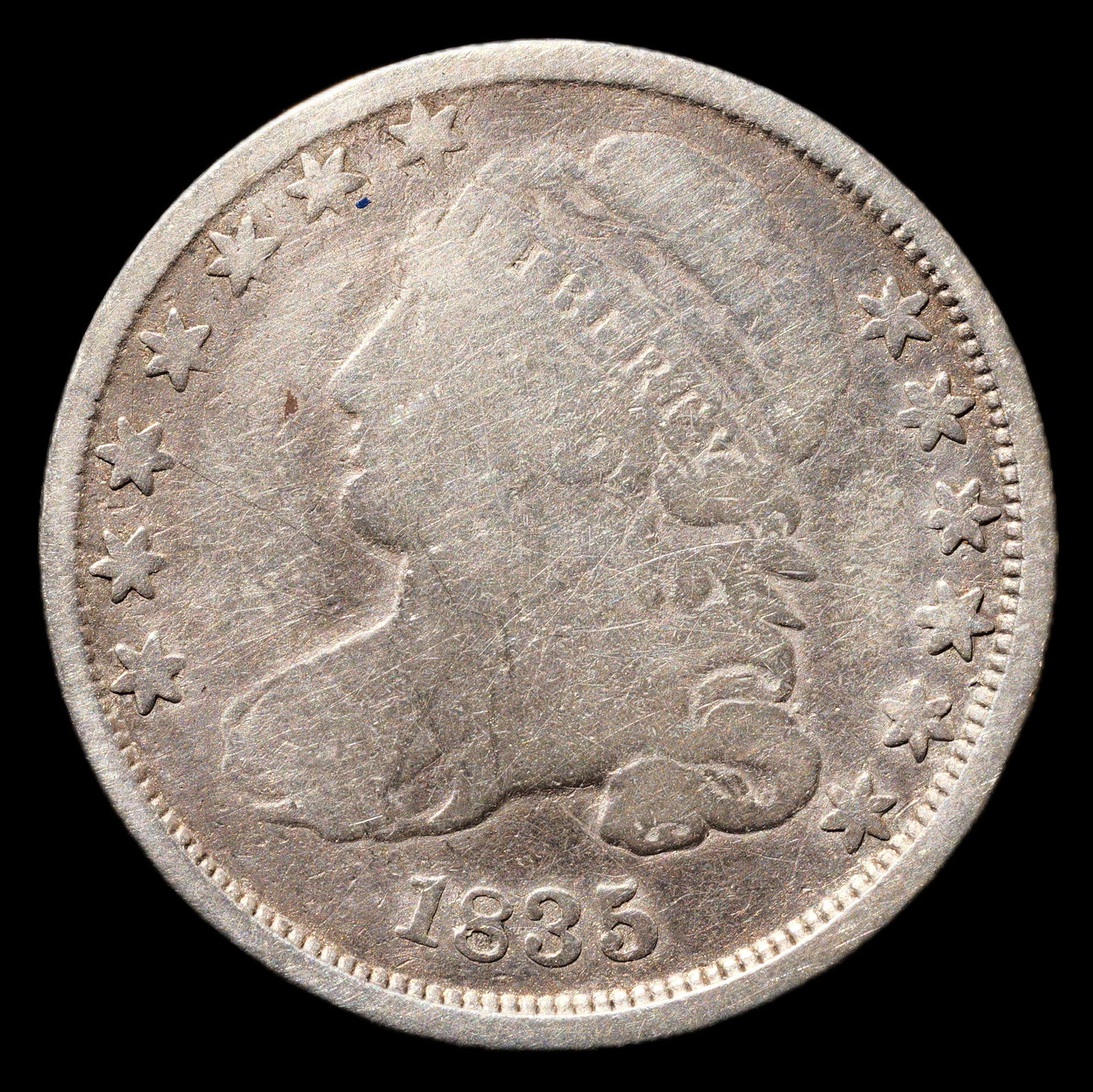 1835 Capped Bust Dime - 10c - Good (1 of 2)