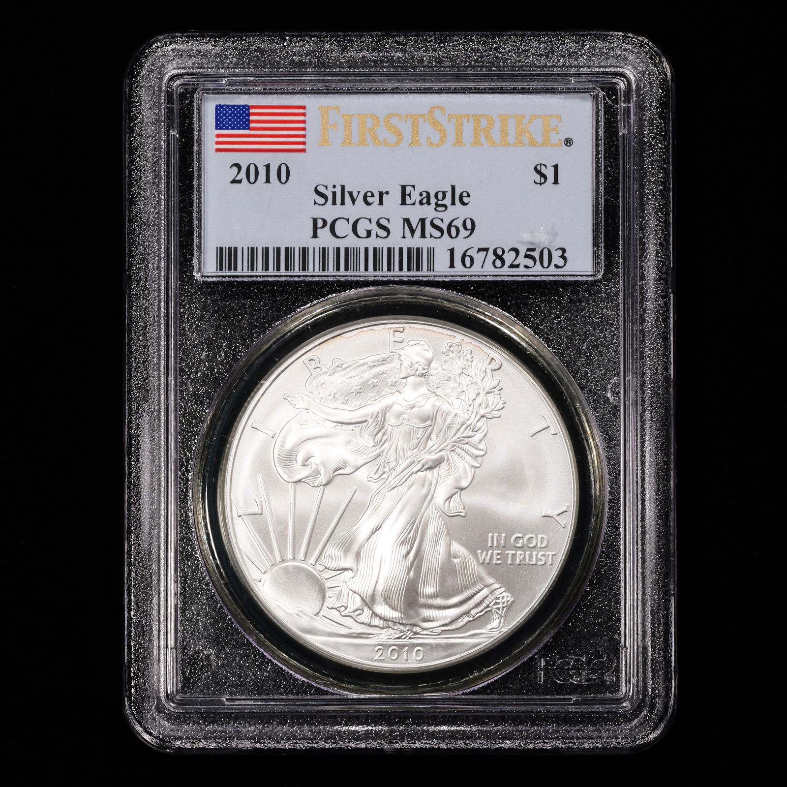 2010 American Silver Eagle - First Strike - S$1 - PCGS GRADED MS69 (1 of 4)