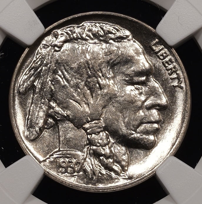 1937-D Buffalo Nickel - 5c - NGC GRADED MS64 (1 of 4)