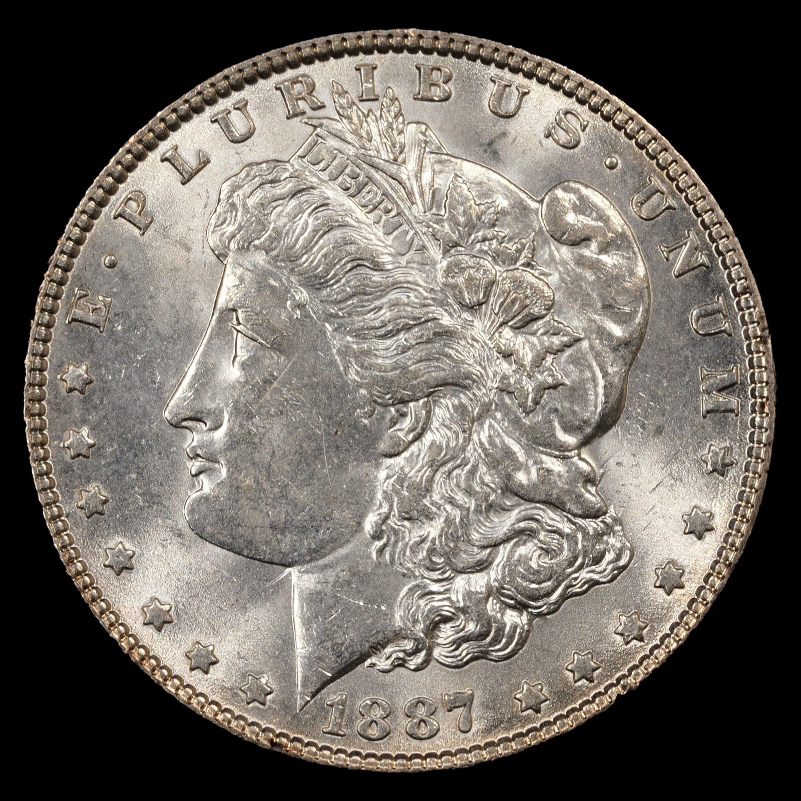 1887 Morgan Silver Dollar - $1 - Choice Brilliant Uncirculated (1 of 2)