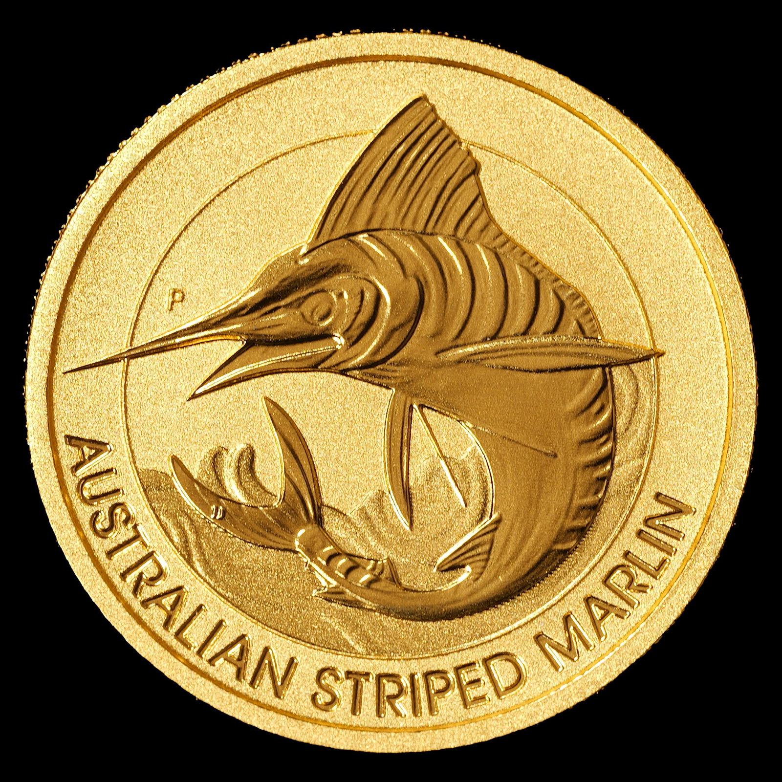 *GOLD**0.25 oz AGW* 2020 Australia Gold Striped Marlin - $25 - 1/4oz .9999 Fine: Pristine! 0.25 oz Actual Gold Weight Low Estimate: 700.00 High Estimate: 1000.00