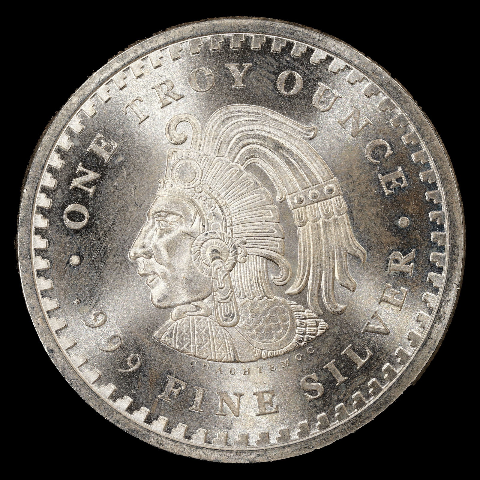 *1 oz ASW* Aztek Calendar Round - 1 oz Troy .999 Fine Silver Round: Silver Bullion Low Estimate: 50.00 High Estimate: 75.00